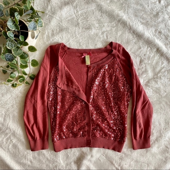 Downeast Basics cardigan with sequins - Picture 3 of 5